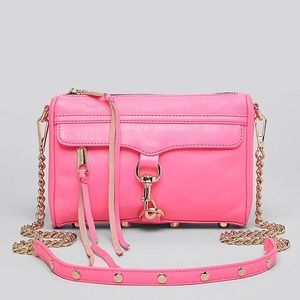 Rebecca Minkoff Neon Pink Mini Mac Crossbody